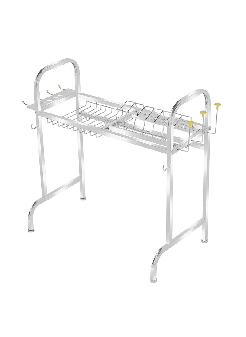 Palomino - Palomino Stainless Steel Over The Sink Dish Drying Rack 24 Inch | 1-Tier Utensil Holder | Counter Top Sink Rack | Standing Shelf for Organize Kitchen (1 Shelf) - Image 1