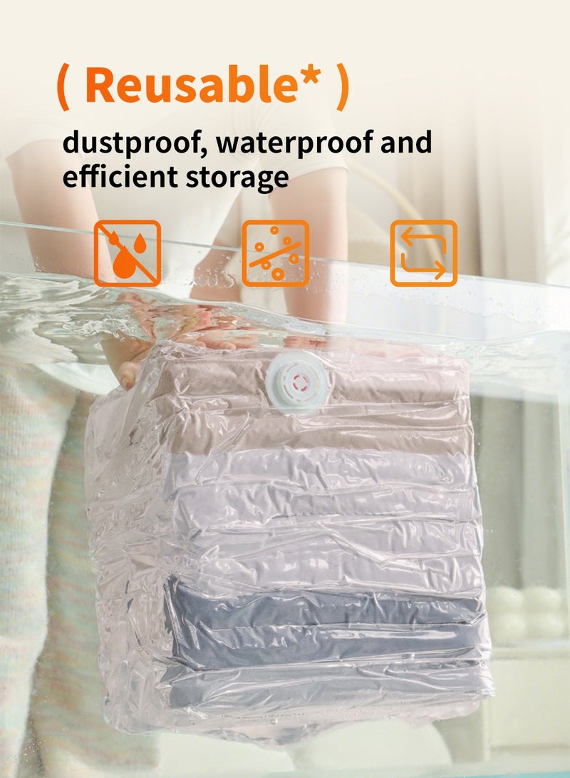 Scented Storage Bags, 6 Packs with free pump, Reusable Compression Bags Space Saver, Vacuum Bag for Packing, Clothes, Bedding, Traval  - Image 4