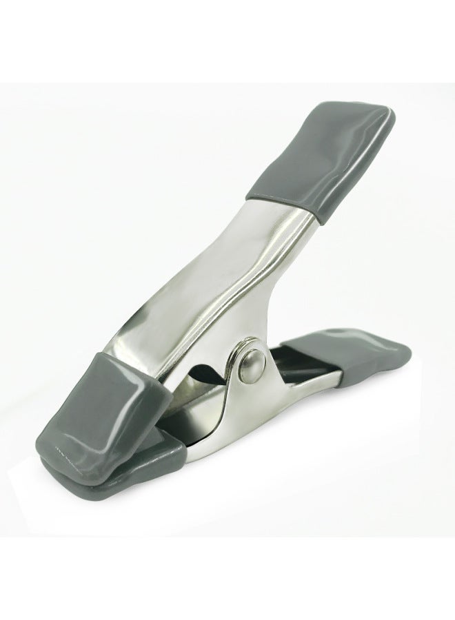 Tent Clip 4-inch Metal Spring Studio Background Woodworking Fixed A- Line Oil Cloth Wedding Dress Clip-Specification Model:4inch Gray Metal Clip  - Image 1