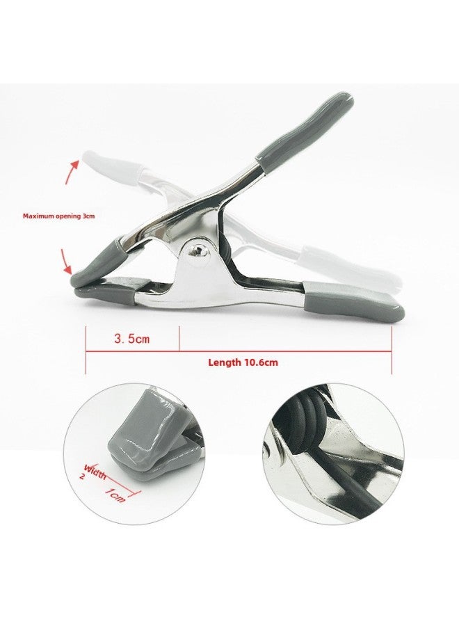 Tent Clip 4-inch Metal Spring Studio Background Woodworking Fixed A- Line Oil Cloth Wedding Dress Clip-Specification Model:4inch Gray Metal Clip  - Image 4