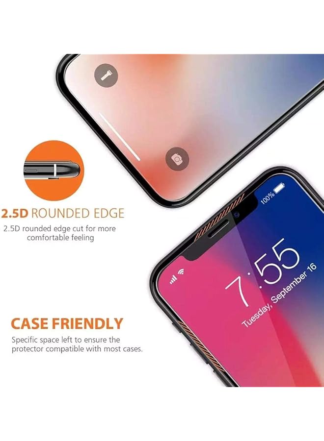 erorex Tempered Glass Screen Protector Film For I Phone 11 Pro Max Xs Max Pack Of 2 - Image 4