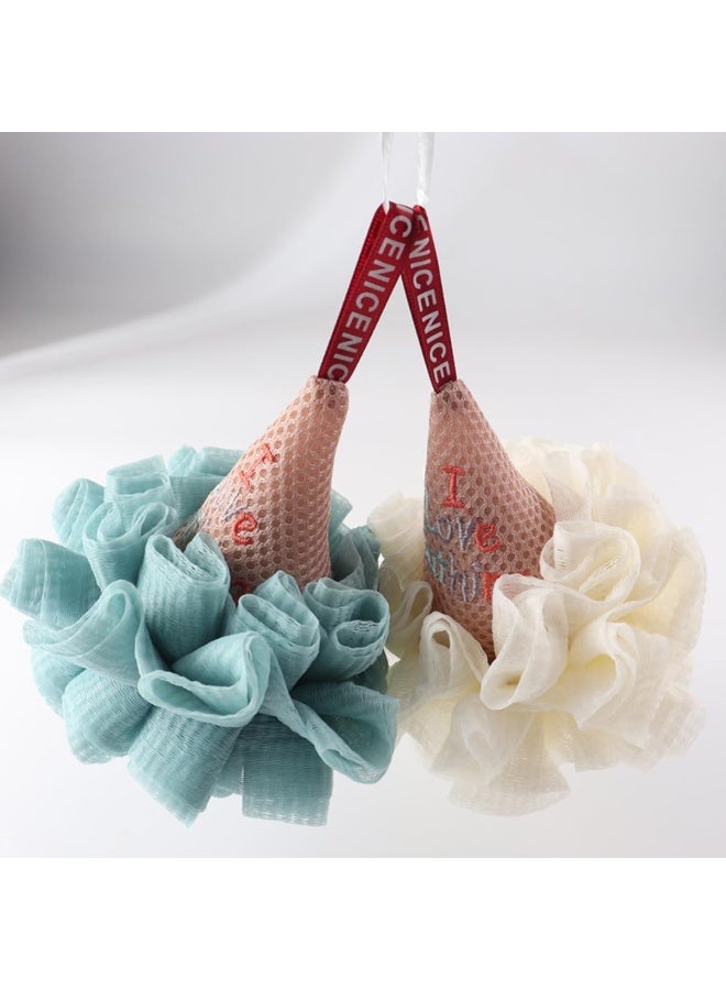 ECVV Bath Shower Sponge Loofah Puff Body Scrubber Wash Exfoliator Brush for Kid Adult Unique Gift Ice Cream Shape Bathing Cleaning Accessories - Image 4