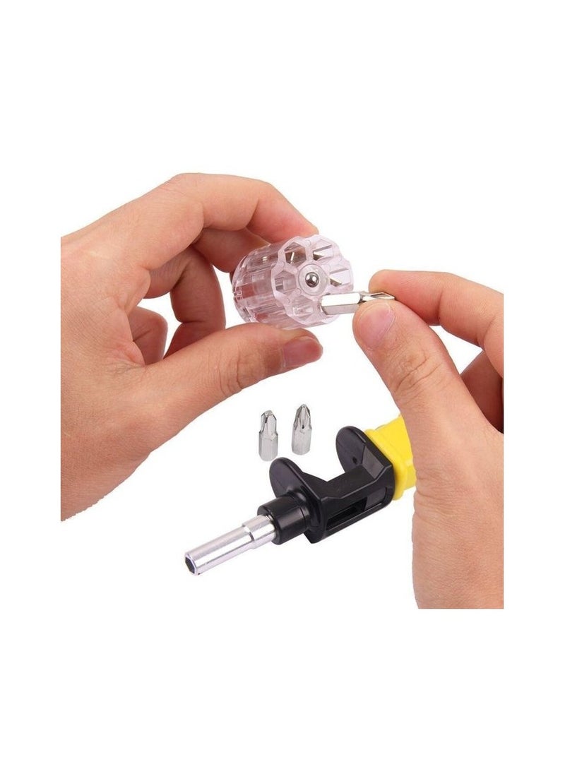 Generic Revolver Screwdriver Magazine Bits Precision Repair Hand Tool 6 in 1  - Image 4