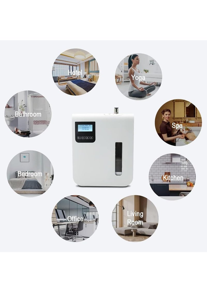 Bluetooth & WiFi Smart Atomizing Essential Oil Diffuser w/Cold-Air Diffusion Technology, Essential Oil Aromatherapy Diffuser for Home, Office, 300 ml