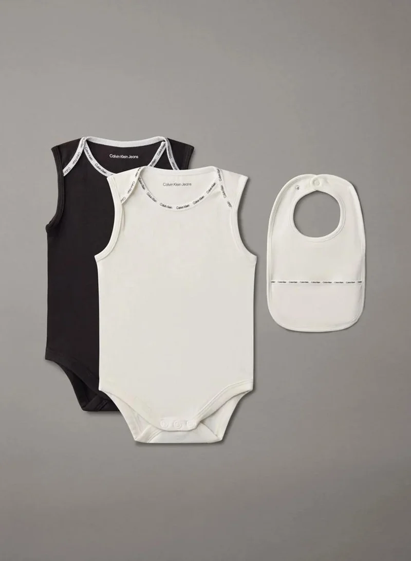 Calvin Klein Newborn Bodysuit And Bib Giftpack