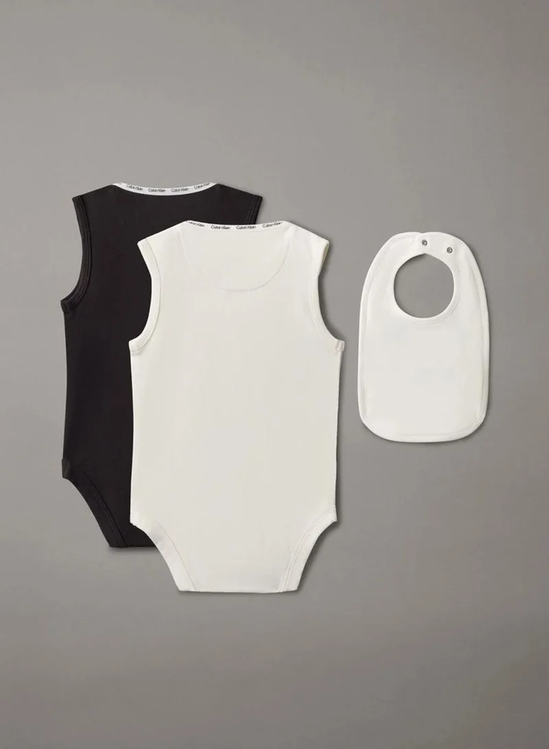 Calvin Klein Newborn Bodysuit And Bib Giftpack
