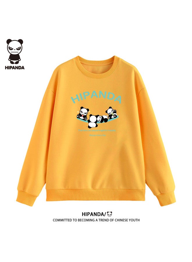 Hipanda Uni Sweatshirt, Autumn American-style Loose Trendy Casual Top For Men And Women, Loose Round Neck, Black, 3XL - Image 5