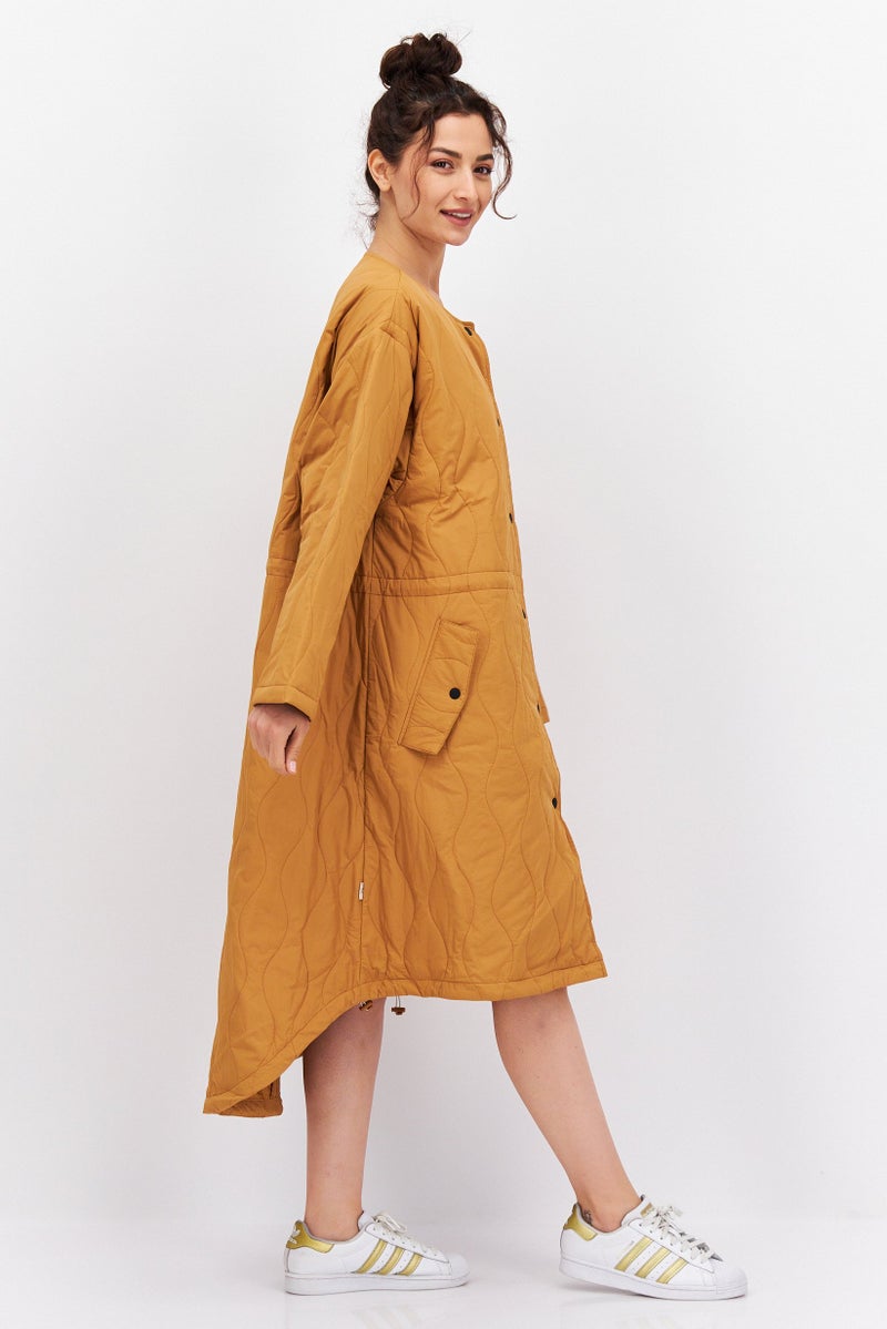 PUMA Women Sportswear Fit Quilted Outdoor Trench Coat, Brown  - Image 4