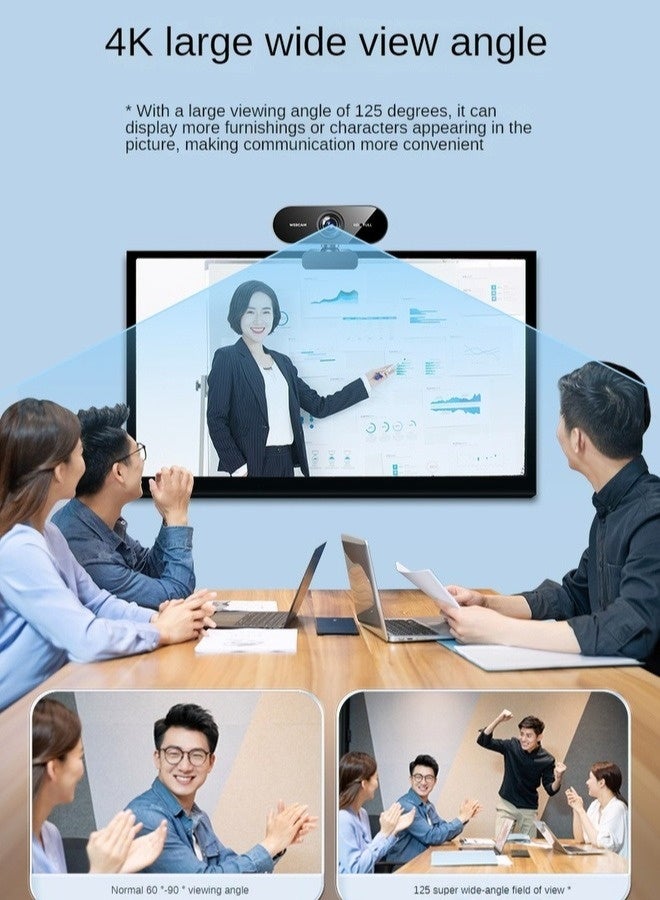 PORSTOO 1080P Webcam With USB HD Microphone,with Auto Light Correction, Low Light Enhancement,Dual Noise Reduction Microphones, For Laptop/pc, Plug And Play,Suitable For Video Conferencing/online Classes (Black) - Image 3