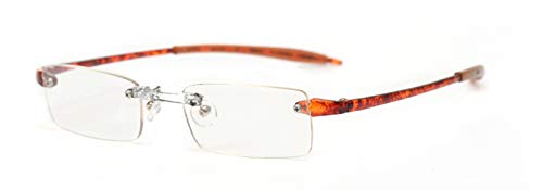 OPTX 20/20 Ecoclear Ice Bio Based Reading Glasses, Clear, Clear/Black, Tortoise Shell, One Size + 1.5 - Image 4
