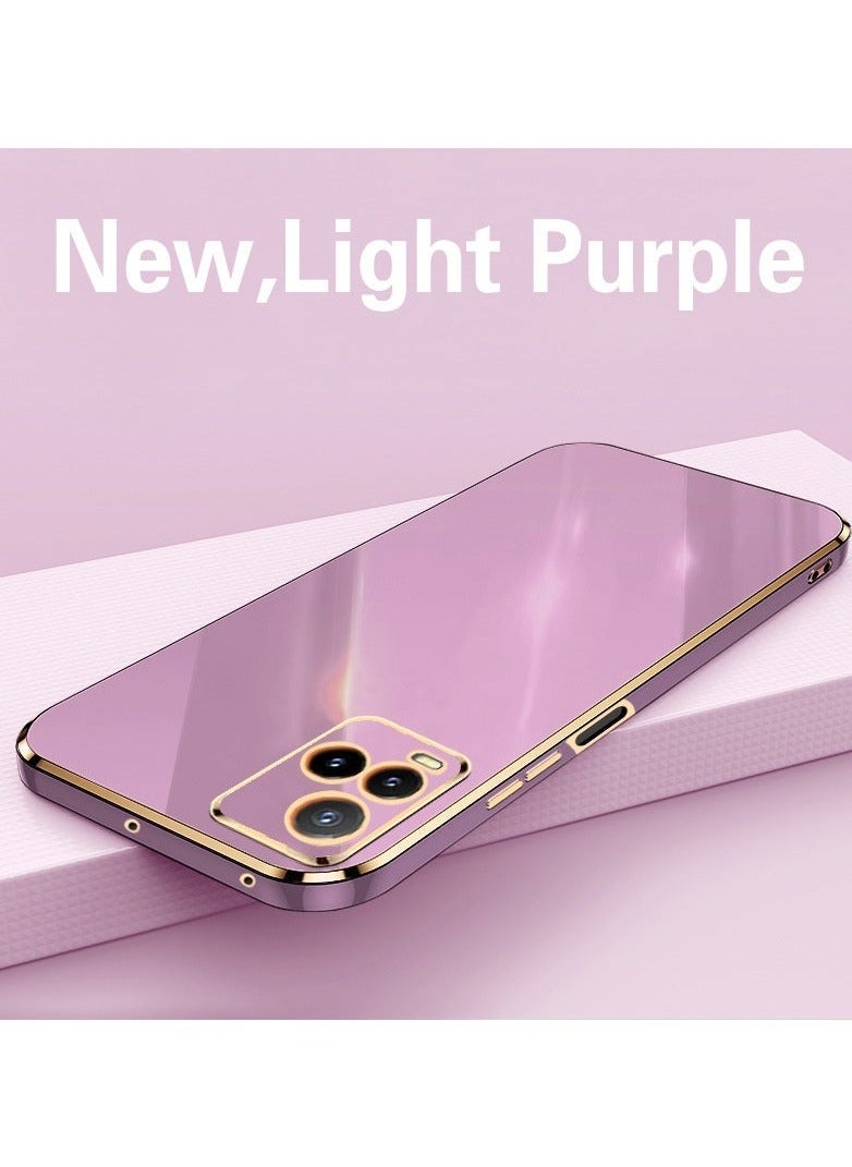 TEAM LUXURY Vivo Y33S / Y21 / Y21S / Y32 Mobile Phone Case Cover, Luxury Plating Soft Back Cover, Raised Full Camera Protection 