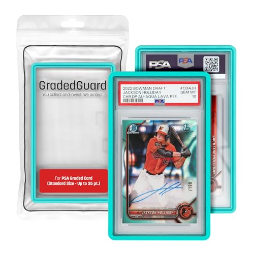 GradedGuard Graded Card Guard Case for Standard PSA Slab Case | Multiple Colors | Soft Touch Matte Finish | Stackable | Made to Fit PSA | Solid TPU and PC Design. (Mint) - Image 1