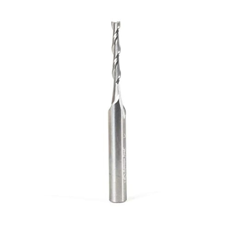 Amana Tool - 46125 Solid Carbide Spiral Plunge 1/8 Dia x 13/16 x 1/4 Shank x 2-1/2" Lo