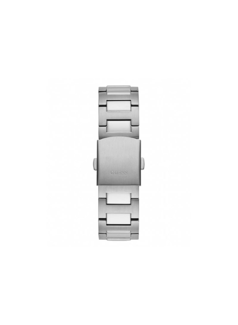 GUESS Mens Silver Tone Multi-function Watch GW0572G1