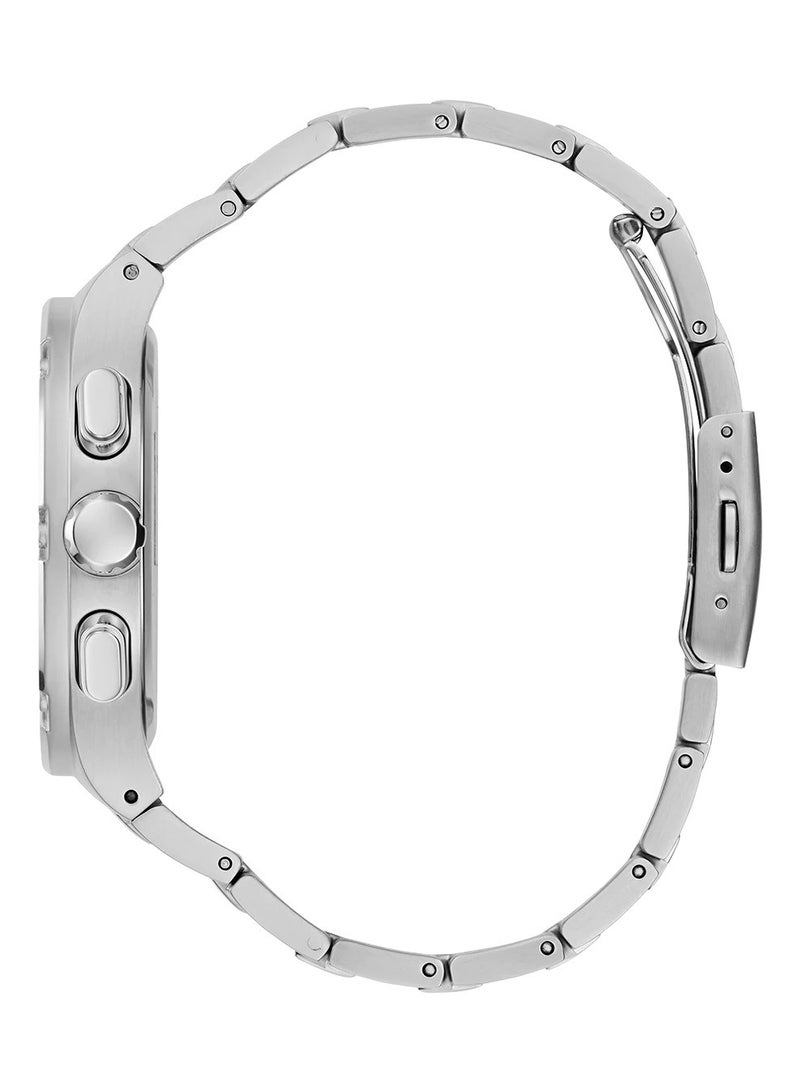 GUESS Mens Silver Tone Multi-function Watch GW0572G1