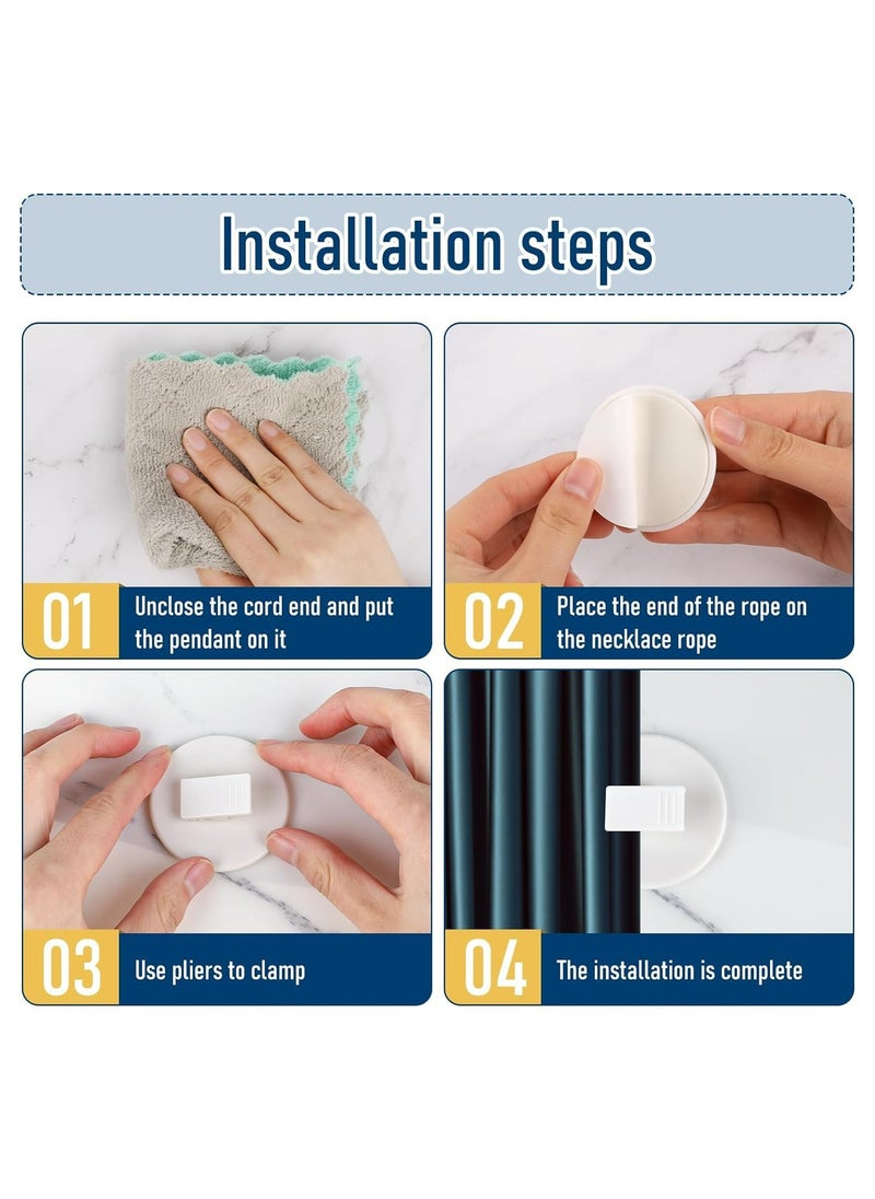 Oasisgalore - 4 Pack Shower Curtain Clamp for bathroom  for Splash Protection - Image 1