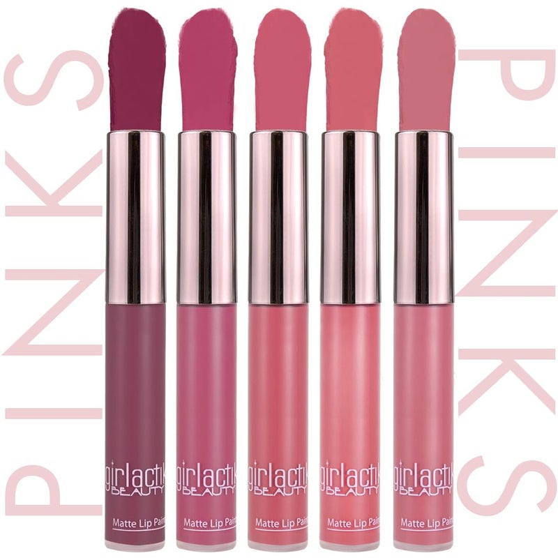 Girlactik Long Lasting Matte Lip Paint Liquid Lipstick in Allure- Long wearing, Smooth Application, Pigmented, Non-Crack Formula, Lightweight, 7.5 ml / .25 oz, (Sweet) - Image 4