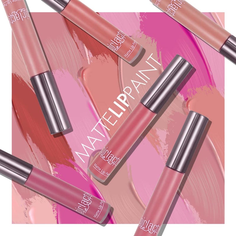 Girlactik Long Lasting Matte Lip Paint Liquid Lipstick in Allure- Long wearing, Smooth Application, Pigmented, Non-Crack Formula, Lightweight, 7.5 ml / .25 oz, (Sweet) - Image 5