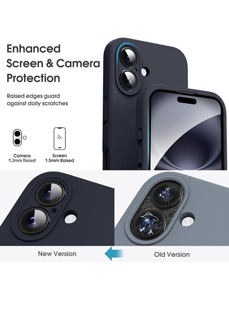 WRISTWISE Case Cover for iPhone 16 Plus - [Camera All-Round Protection] [Soft Microfiber Lining Anti-Scratch] Shockproof Phone Case Cover, Black - Image 2