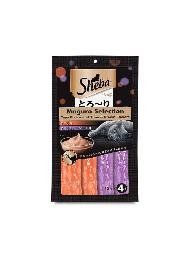 Sheba Sheba Melty Mixed Creamy Treats Tuna Mix Cat Treats - 48g 