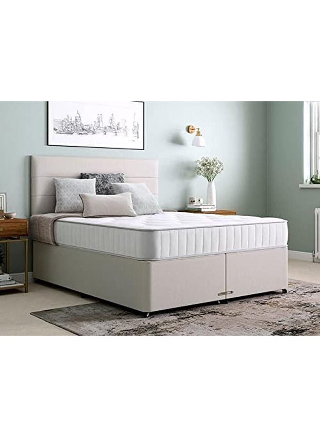 Galaxy Design Spring Star Medium Firm Single Size Mattress Fit For All Sleepers 5 Year Full Warranty White 190x120x20 cm - Image 1