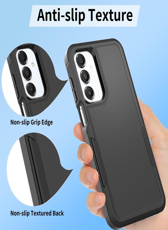 جراب هاتف yuanming لهاتف Galaxy A16 5G، [تم اختباره وفقًا لمعايير عسكرية لمقاومة السقوط] مع واقي شاشة، غطاء حماية مزدوج الطبقات شديد التحمل للهاتف المحمول، جراب مانع للانزلاق ومقاوم للصدمات لهاتف Samsung Galaxy A16 5G (أسود) - Image 4