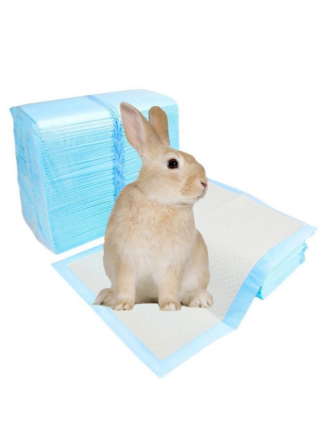 kathson 100Pcs Rabbit Pee Pads,18" x13" Disposable Bunny Diapers Cage Liners,Super Absorbent Pet Toilet Training Pads for Guinea Pig,Hedgehogs,Hamsters,Chinchillas,Cats,Reptiles and Small Animals - Image 1