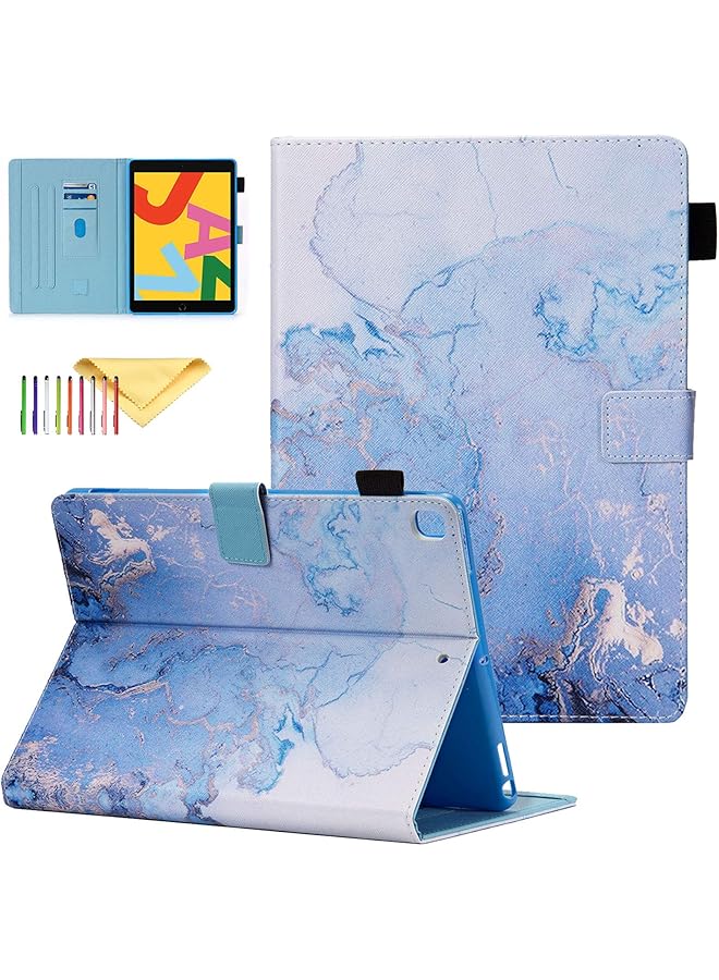 erorex Marble Series Case For Ipad 10.2 2020 2019 8Th 7Th Generation Pu Leather Skinshell Folio Smart Stand Cover With Auto Wake Sleep Protective Covers For Ipad 10.2 Tablet Gold - Image 1
