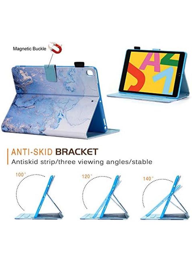 erorex Marble Series Case For Ipad 10.2 2020 2019 8Th 7Th Generation Pu Leather Skinshell Folio Smart Stand Cover With Auto Wake Sleep Protective Covers For Ipad 10.2 Tablet Gold - Image 4