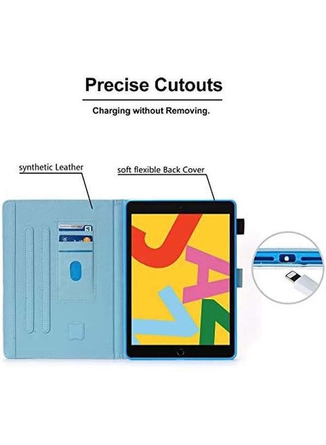 erorex Marble Series Case For Ipad 10.2 2020 2019 8Th 7Th Generation Pu Leather Skinshell Folio Smart Stand Cover With Auto Wake Sleep Protective Covers For Ipad 10.2 Tablet Gold - Image 3