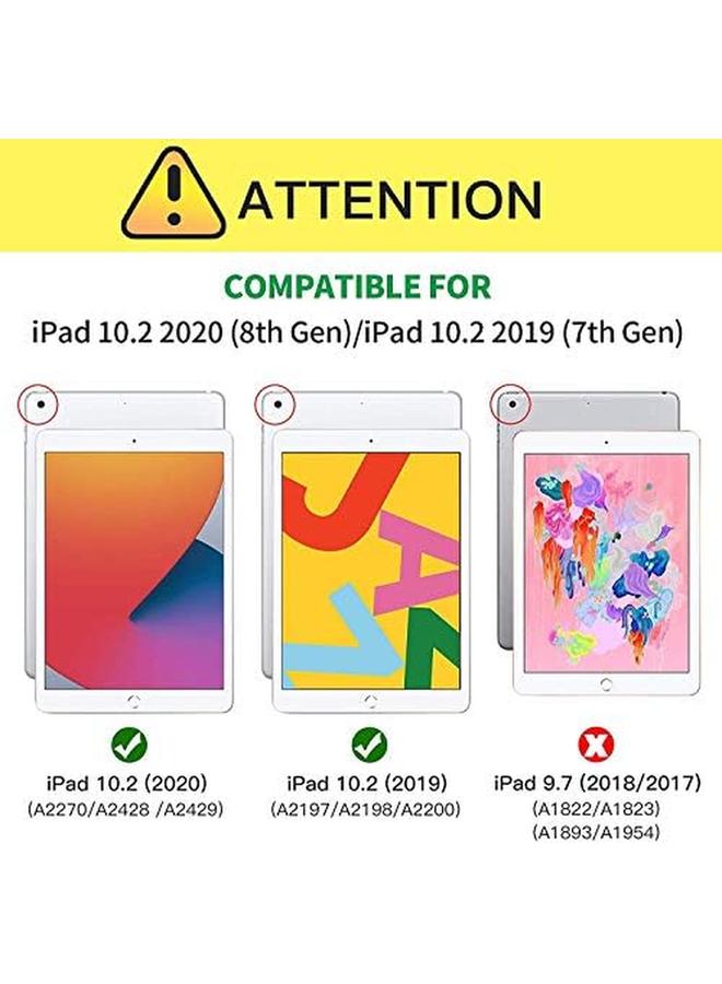 erorex Marble Series Case For Ipad 10.2 2020 2019 8Th 7Th Generation Pu Leather Skinshell Folio Smart Stand Cover With Auto Wake Sleep Protective Covers For Ipad 10.2 Tablet Gold - Image 2