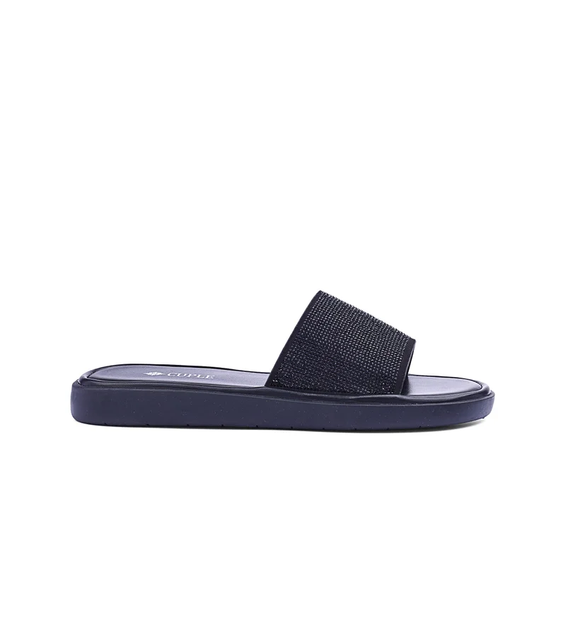 كابلي Womens flat platform slide sandals