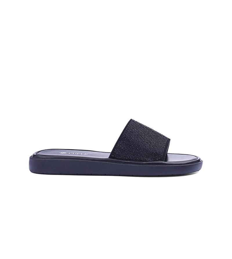 Womens flat platform slide sandals