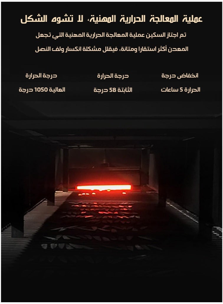 مجموعة سكاكين مطبخ مكونة من 6 قطع مع مبراة - مجموعة كتلة سكاكين من الفولاذ المقاوم للصدأ عالي الكربون بمقابض مريحة - أسود - Image 4