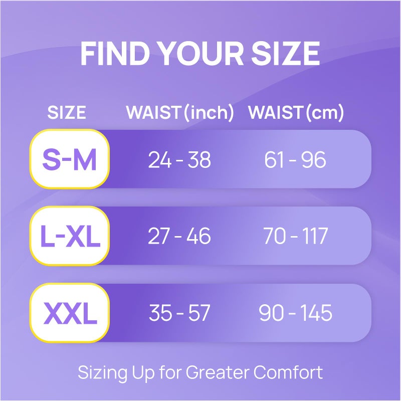 SUNKISS Ultra Thin Incontinence Underwear for Women, High Absorbency & Super Soft Postpartum Diapers, Disposable Adult Pull Ups, Large/XLarge, 20 Count - Image 5