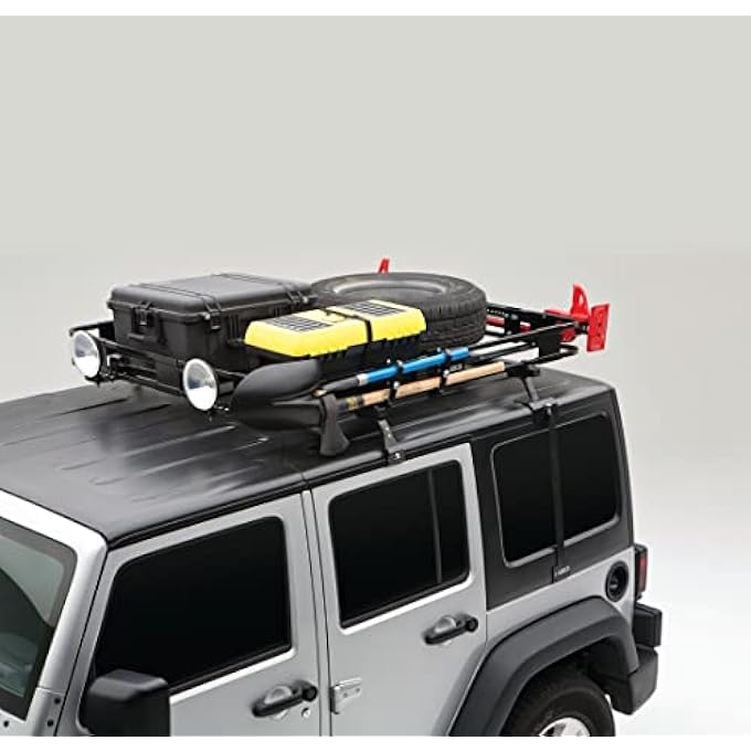 rayihni AJ600 Roof Rack Adapter Set for Safari and Adventure Roof Racks/Crossbars - Compatible with Hardtop Equipped 2007-18 Jeep Wrangler JK; No Drilling Required - Image 3