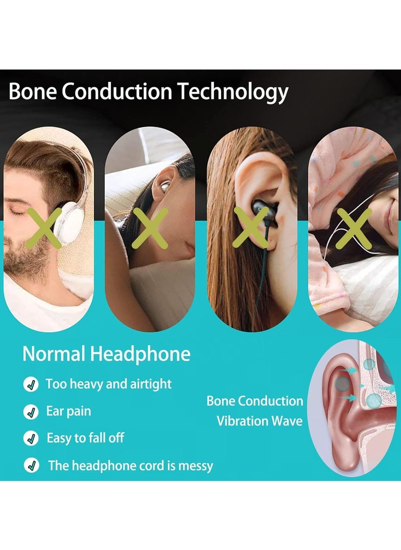 Captaintech Dream Pro Sleep Speaker, Dream Pro Speaker, Dream Pro Bone Conduction Sleep Sound Speaker, for Sleeping, Under Pillow Speaker with Stereo, Volume Control, Timing  - Image 2