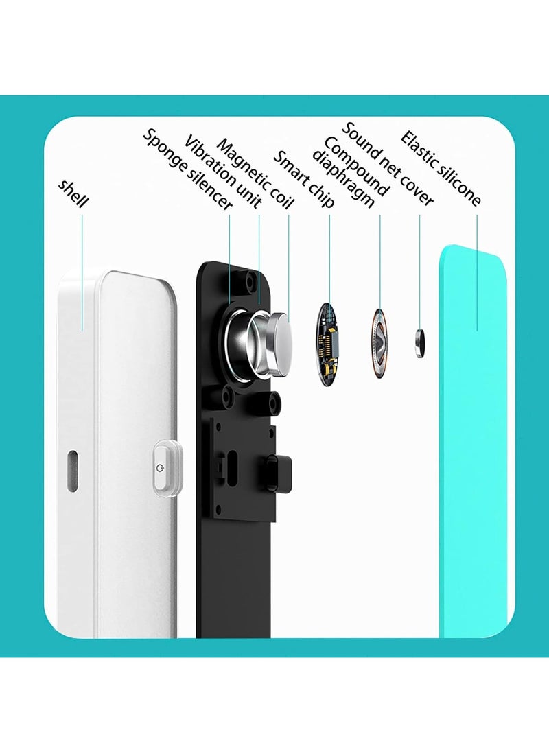 Captaintech Dream Pro Sleep Speaker, Dream Pro Speaker, Dream Pro Bone Conduction Sleep Sound Speaker, for Sleeping, Under Pillow Speaker with Stereo, Volume Control, Timing  - Image 5