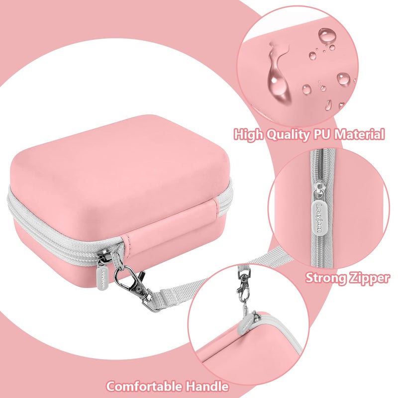 Leayjeen Digital Camera Case Compatible with Lecran/CAMKORY/IWEUKJLO/VAHOIALD/uikicon/jckduhan/akjjhfue FHD 1080P 44MP Point Digital Camera,Compact Digital Camera for Teens and Kids-Pink(Case Only) - Image 3