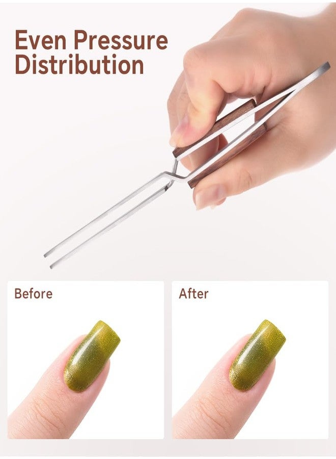 Rolabling Professional Stainless Steel Nail Art Tweezers Precision Shaping and Pinching Clips for Manicure and Nail Design - Image 3