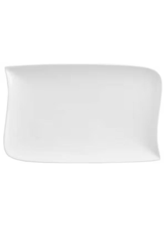 Secret de Gourmet Rectangular Shape Dessert Plate White 28 x 18cm 122695 - Image 2