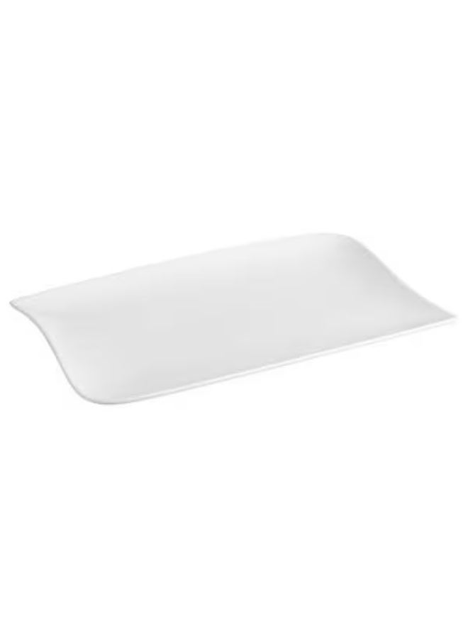 Secret de Gourmet Rectangular Shape Dessert Plate White 28 x 18cm 122695 - Image 1