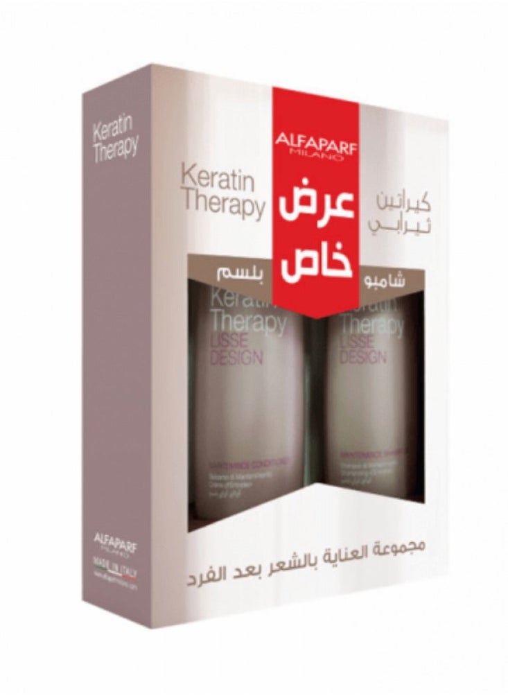 ALFAPARF MILANO Keratin therapy promo pack Shampoo+conditioner  - Image 1