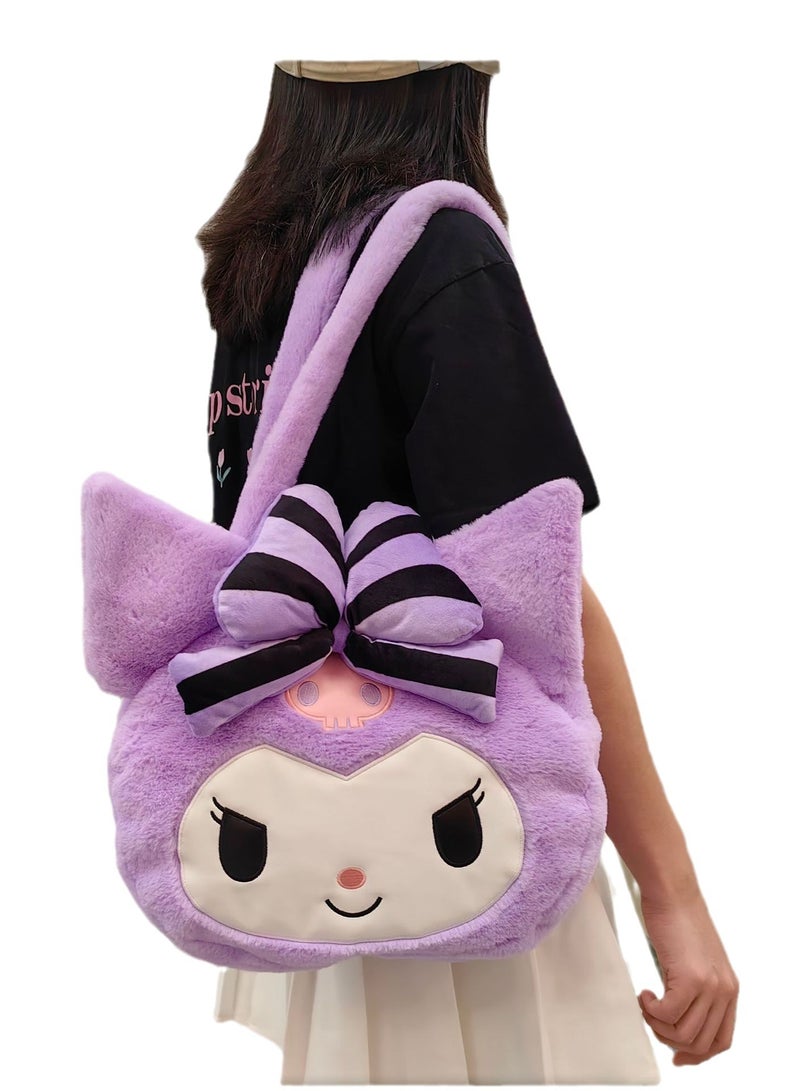 Cartoon plush shoulder bag Internet celebrity Kulomi women's bag wholesale new ins cute student large capacity shoulder bag  - Image 1