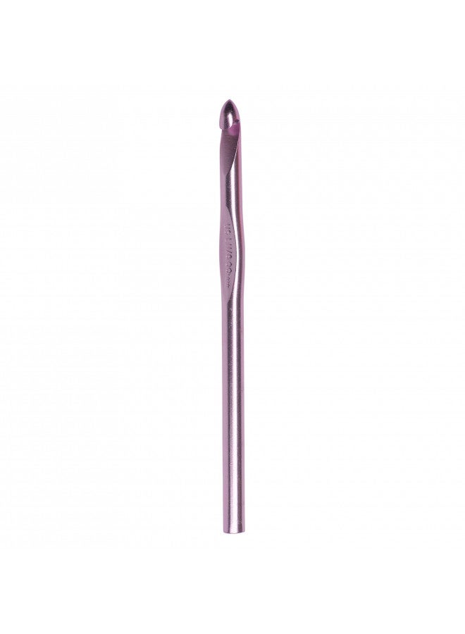 Susan Bates 5-1/2-Inch Silvalume Aluminum Crochet Hook, 8mm, Silver Pink - Image 3