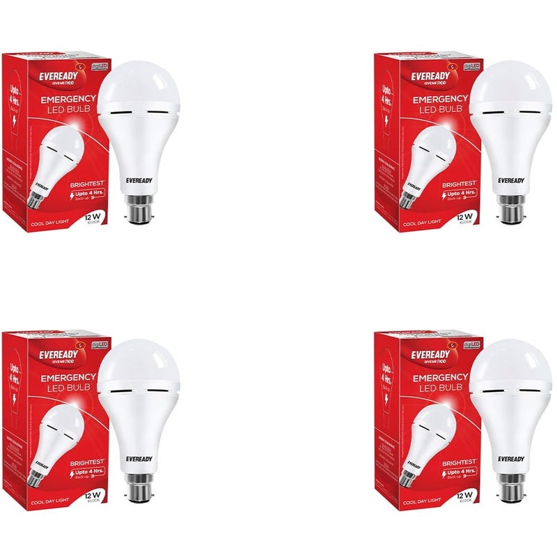 12W B22D Emergency Inverter LED Bulb| Cool Day Light (6500K) | Energy Efficient | 4 Hour Battery Backup | Li-on Battery Inside (4)