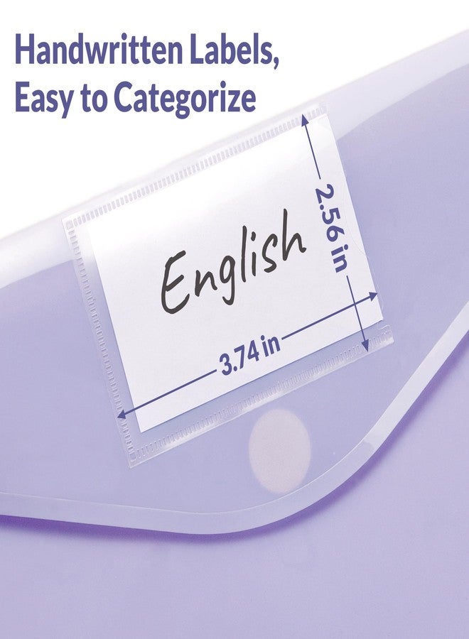 SUNEE 12 Pack Plastic Envelopes, Folders for Document for A4 Letter Size, Poly File Folders with Label Pockets for School Home Office Organizer Work Supplies, 6 Colors - Image 4