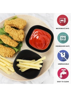 Happy Home 6PCS Melamine Square Plates for Sushi, Sashimi and Garlic Sauce, 6.7 cm (Capacity: 59 ml)  - Image 5