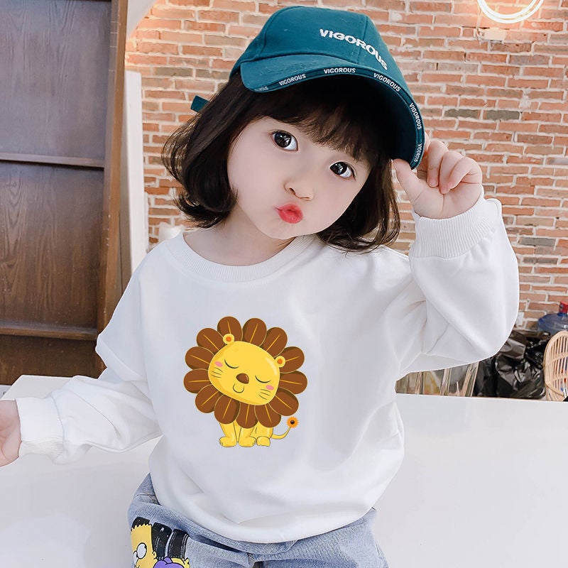 Children's vests new spring and autumn children's clothing jacket men's and women's pullover clothing Korean version of small and medium-sized long sleeve tide a generation of hair - Image 5