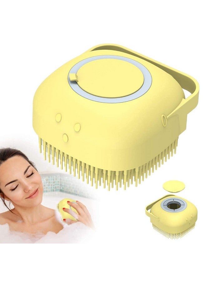 TOPTEAM Top Team Silicone Body Bath Brush for Skin Deep Cleaning with Shampoo Dispenser and Skin Massage,Bath Brush for Shower Women,Men,KIds (Multicolour) Pack of 1. - Image 2